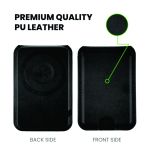 PU Leather Magsafe Wireless Charger with Phone Stand & Card Slot