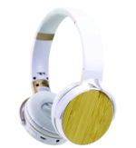 Custom Bamboo Bluetooth Headphones with Logo Engraving - Image 5
