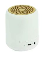 Eco-Friendly Plastic Bluetooth Speaker with Bamboo Grille - Image 4