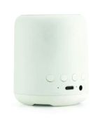 Eco-Friendly Plastic Bluetooth Speaker with Bamboo Grille - Image 2