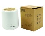 Eco-Friendly Plastic Bluetooth Speaker with Bamboo Grille - Image 5
