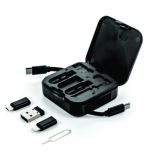 Custom Bamboo Retractable Charging Cable Set -  60W Fast Charging - Image 4