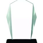 Crystal Award with Black Base in Wooden Box