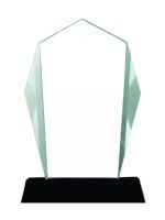 Crystal Award with Black Base in Wooden Box