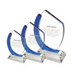Blue Wave Crystal Award Trophy - Image 3