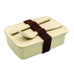 Custom Wheat Straw Lunch Box with Cutlery Set - Image 3