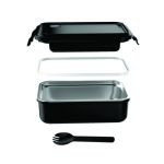 BERGEN Stainless Steel Lunch Box with Spork - Image 2