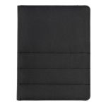 Executive organizer notebooks in black, grey and navy with phone pocket, card slots, pen holder and writing pad