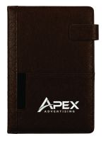PU Leather Executive Notebook with Flap Closure - Image 2