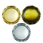 Custom Round Flower Design Epoxy Logo Badges