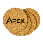 Custom Round Cork Coaster Set - Image 2