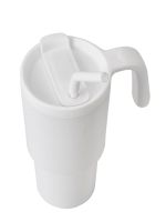 Stainless Steel Tumbler with Handle, Straw & 360° Branding - Image 2
