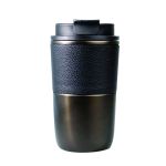 Double-Wall Stainless Steel Tumbler with PU Leather Sleeve - Image 4