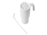 Stainless Steel Tumbler with Handle, Straw & 360° Branding - Image 5