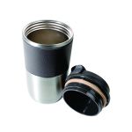 Double-Wall Stainless Steel Tumbler with PU Leather Sleeve - Image 5