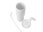 Stainless Steel Tumbler with Handle, Straw & 360° Branding - Image 6