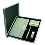 Custom Executive Gift Set with Notebook, Pen, Card Holder and Keychain - Image 5