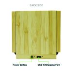 Bamboo Desk Organizer with 15W Wireless Charger & Mug Warmer - Image 5