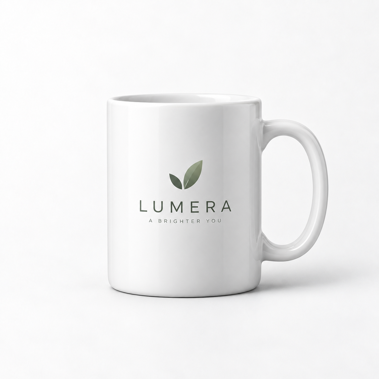 Custom ceramic mug with logo branding for offices and events