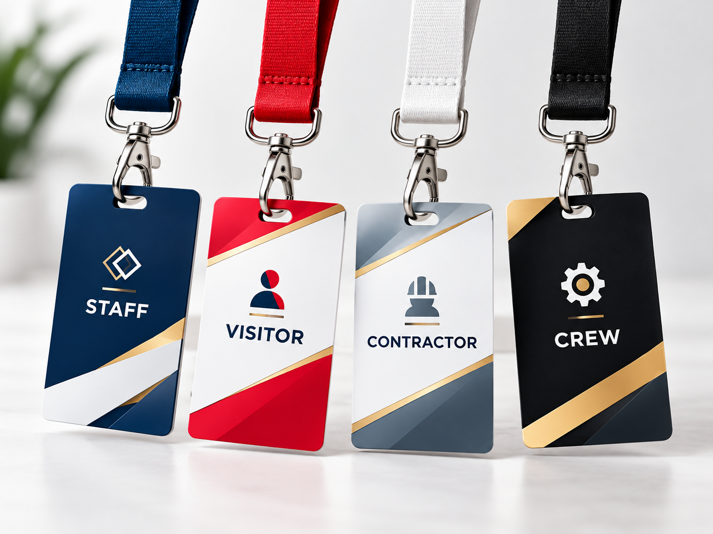 Staff visitor contractor and crew ID cards in Dubai
