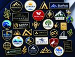 Custom hard enamel lapel pins with company logos in Dubai UAE
