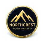 Custom hard enamel lapel pins in different shapes and designs Dubai UAE