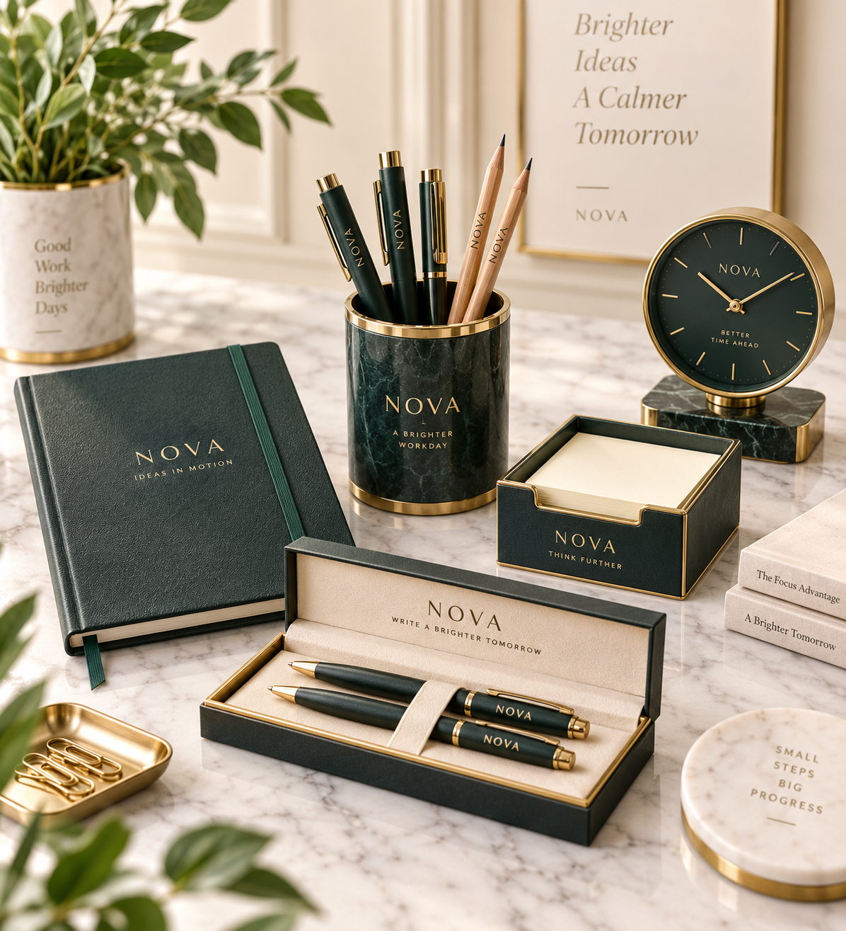 Custom office and writing gifts with logo branding in UAE